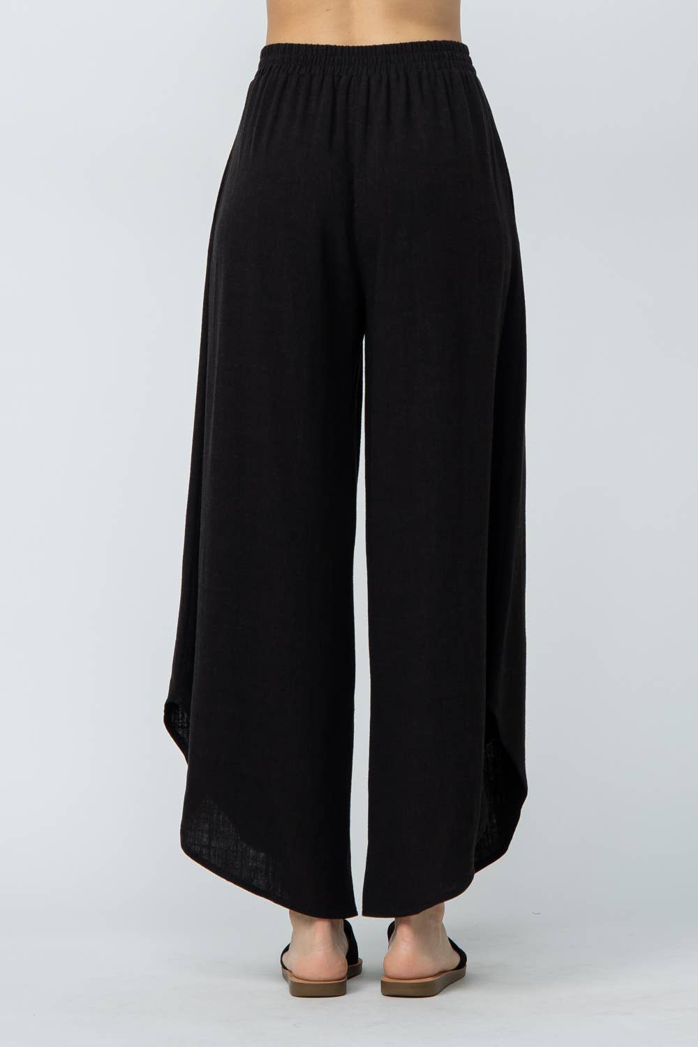 Curved Linen Pants
