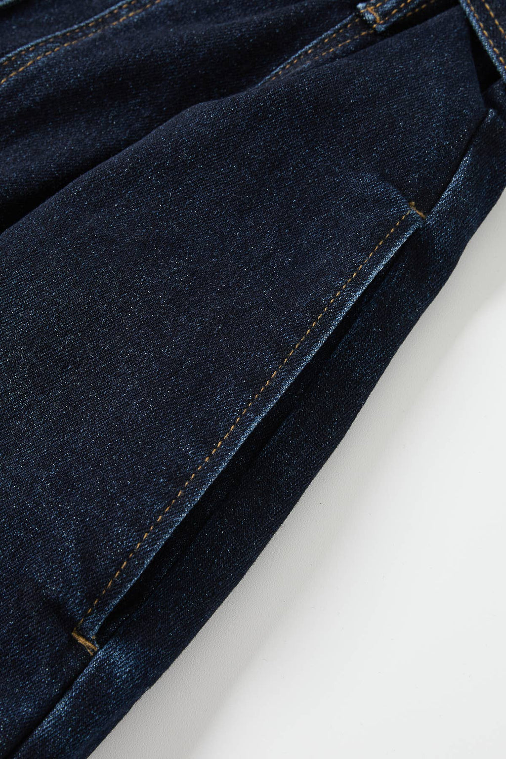A Favorite Heloise Denim Button Down Midi Dress with Waist Tie