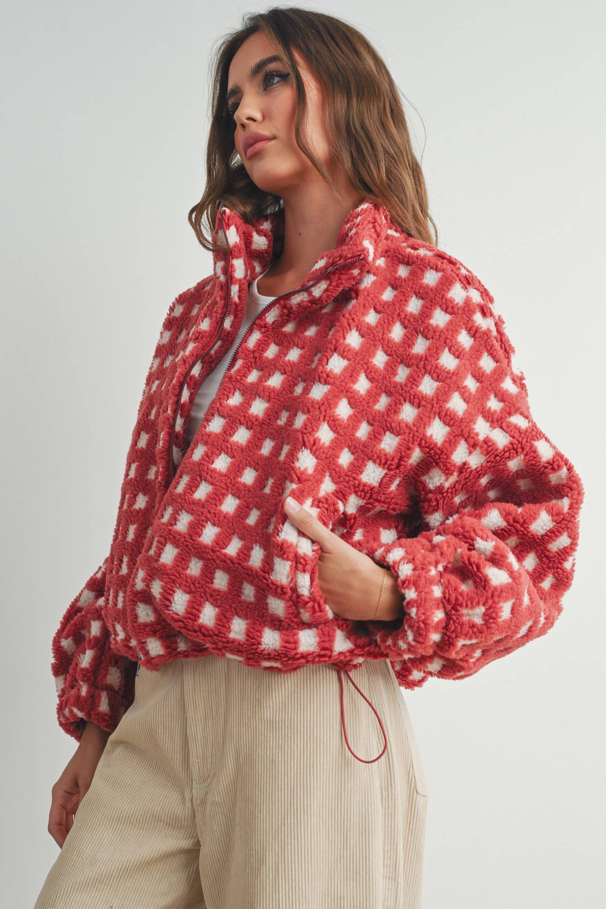 A Breck Check Sherpa