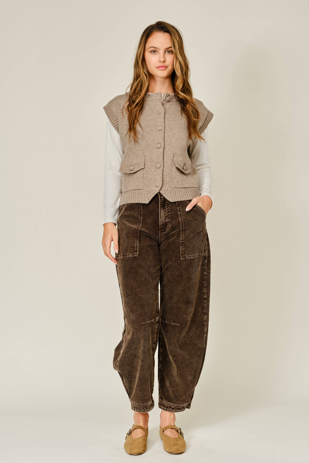 A Favorite Button Down Sweater Vest