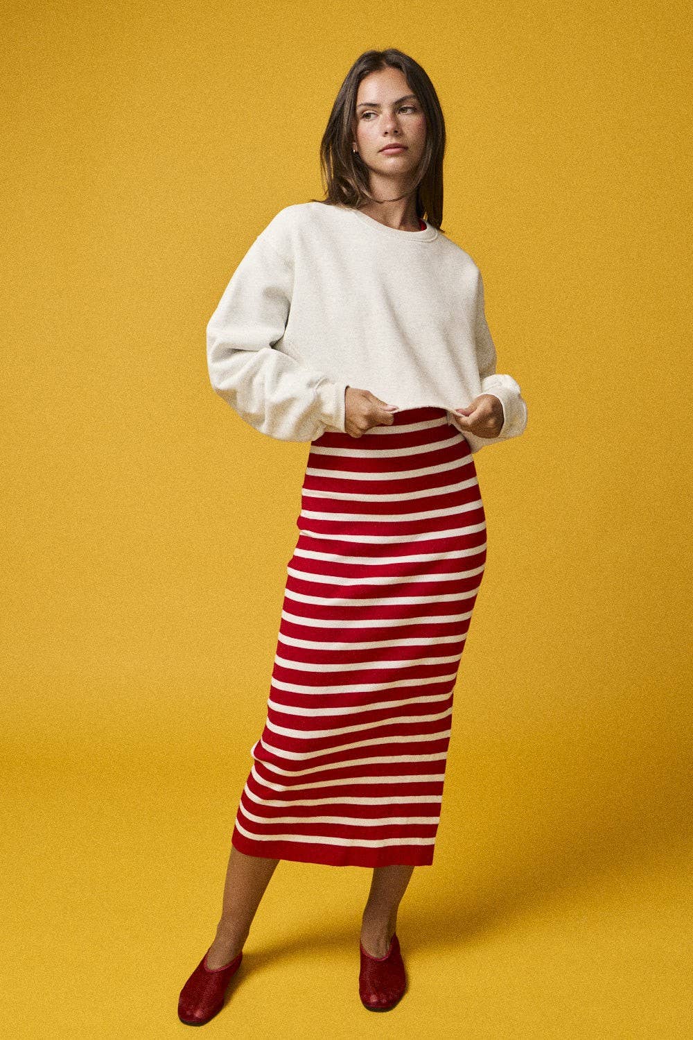 Papermoon - Isla Striped Midi Dress