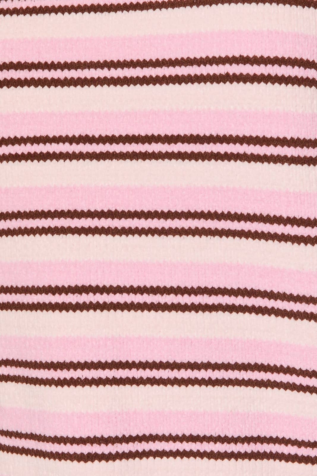 LE LIS - Striped Mock Neck Oversized Knit Sweater Top