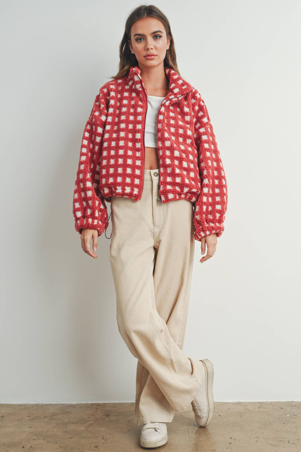 A Breck Check Sherpa