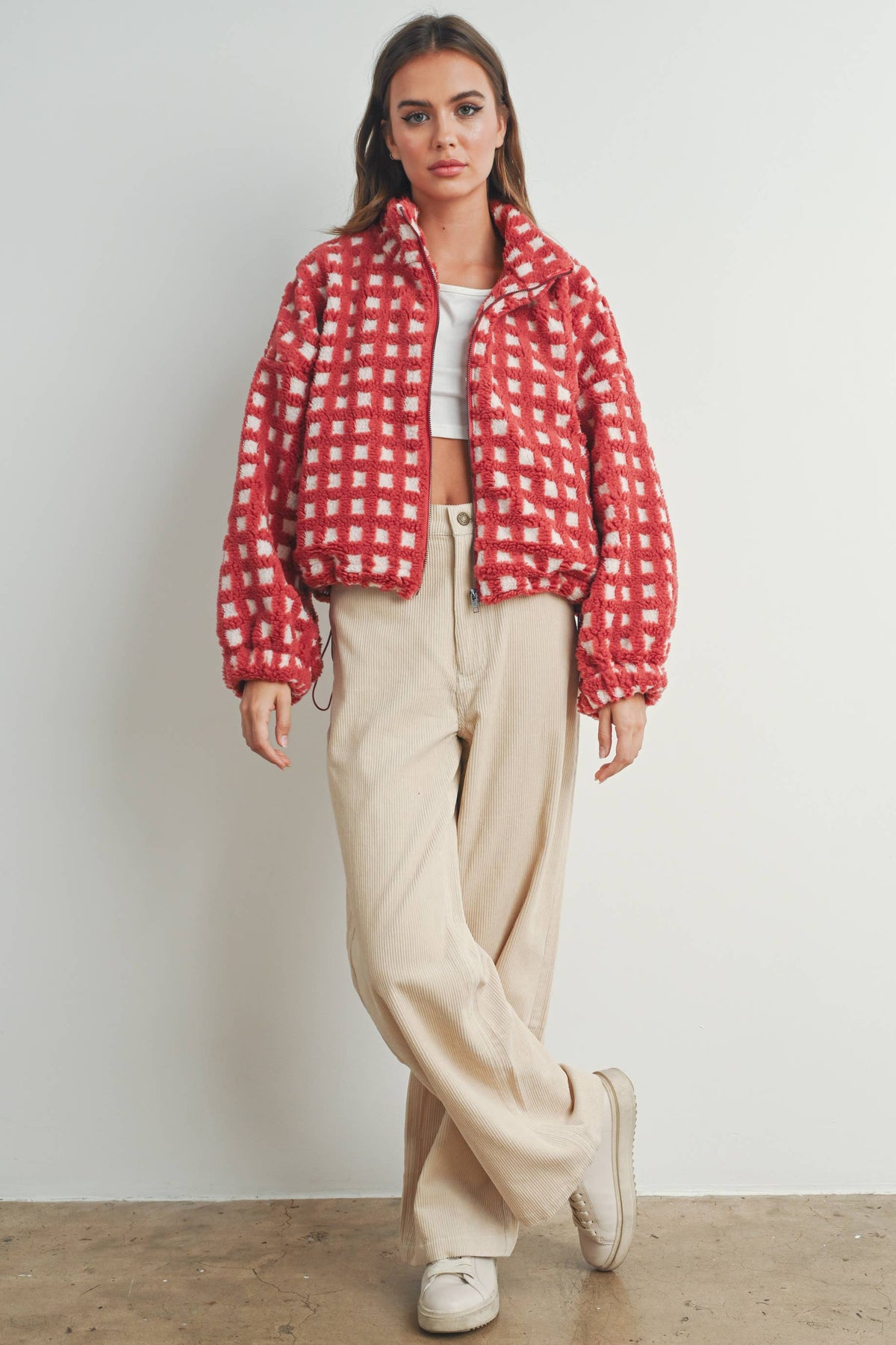 A Breck Check Sherpa