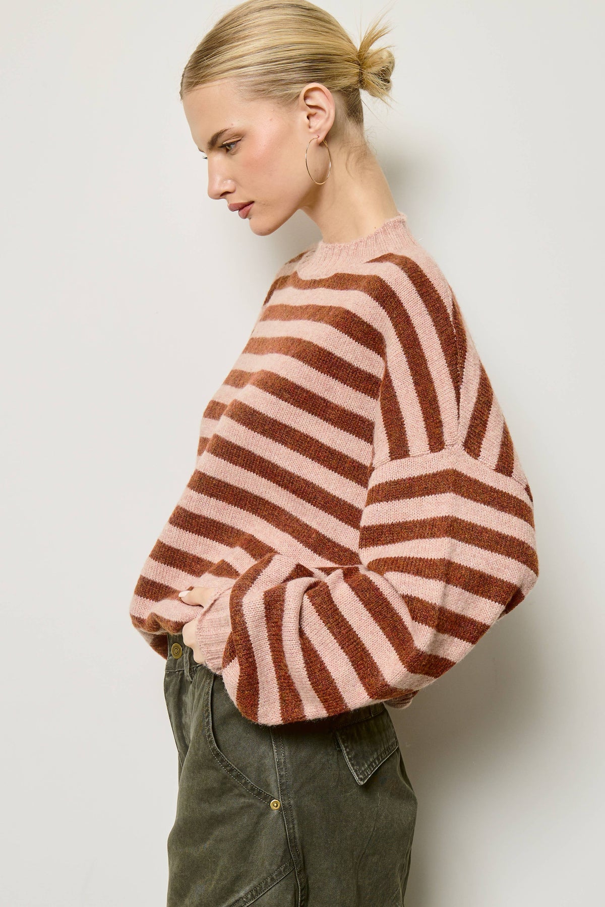 A Slouchy Stripe Sweater