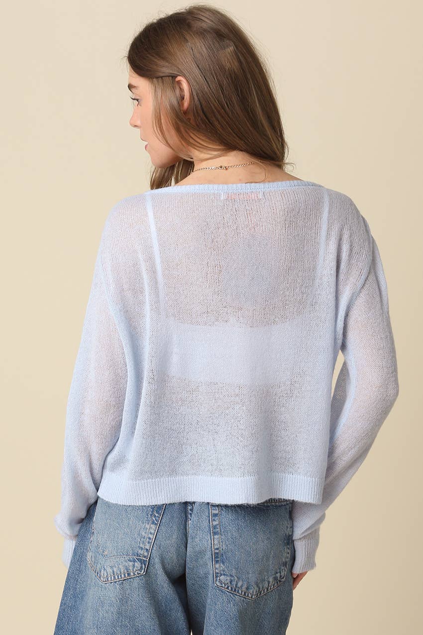 Olivaceous - Payten Sheer Lightweight Cardigan