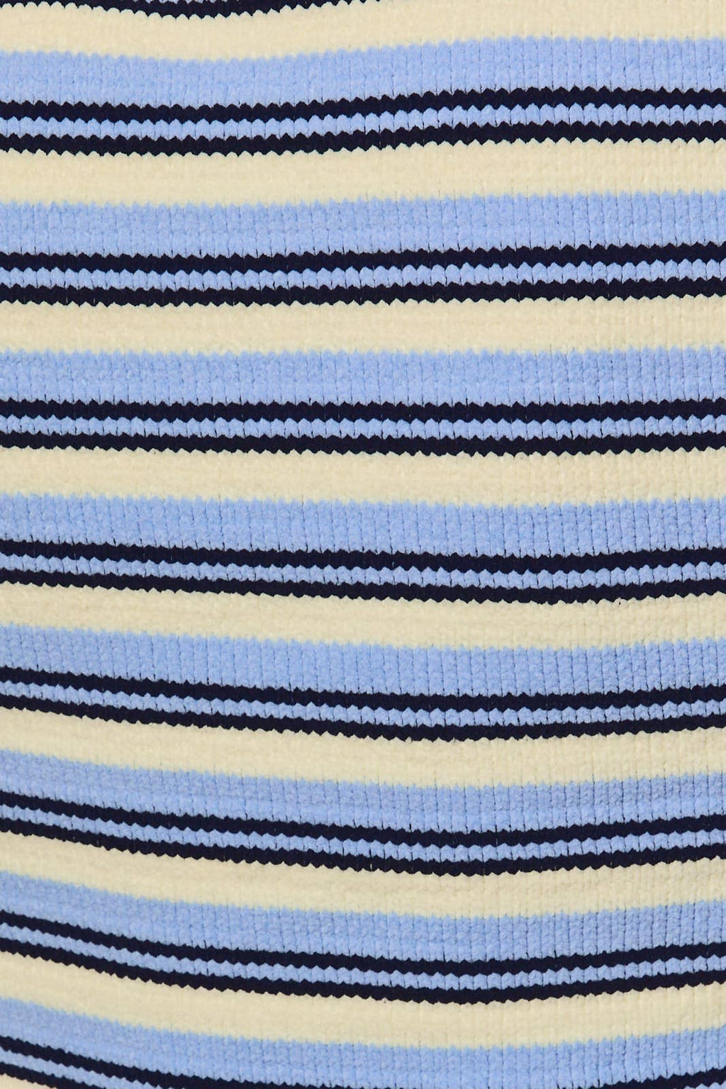 LE LIS - Striped Mock Neck Oversized Knit Sweater Top