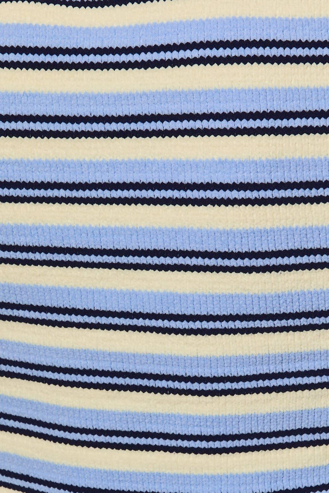 LE LIS - Striped Mock Neck Oversized Knit Sweater Top