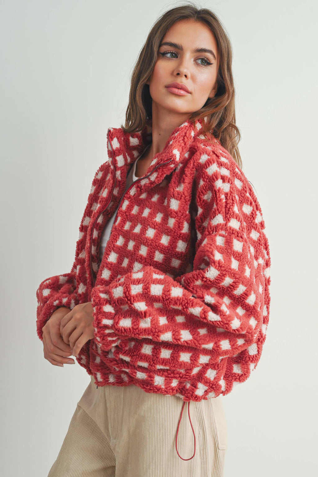 A Breck Check Sherpa