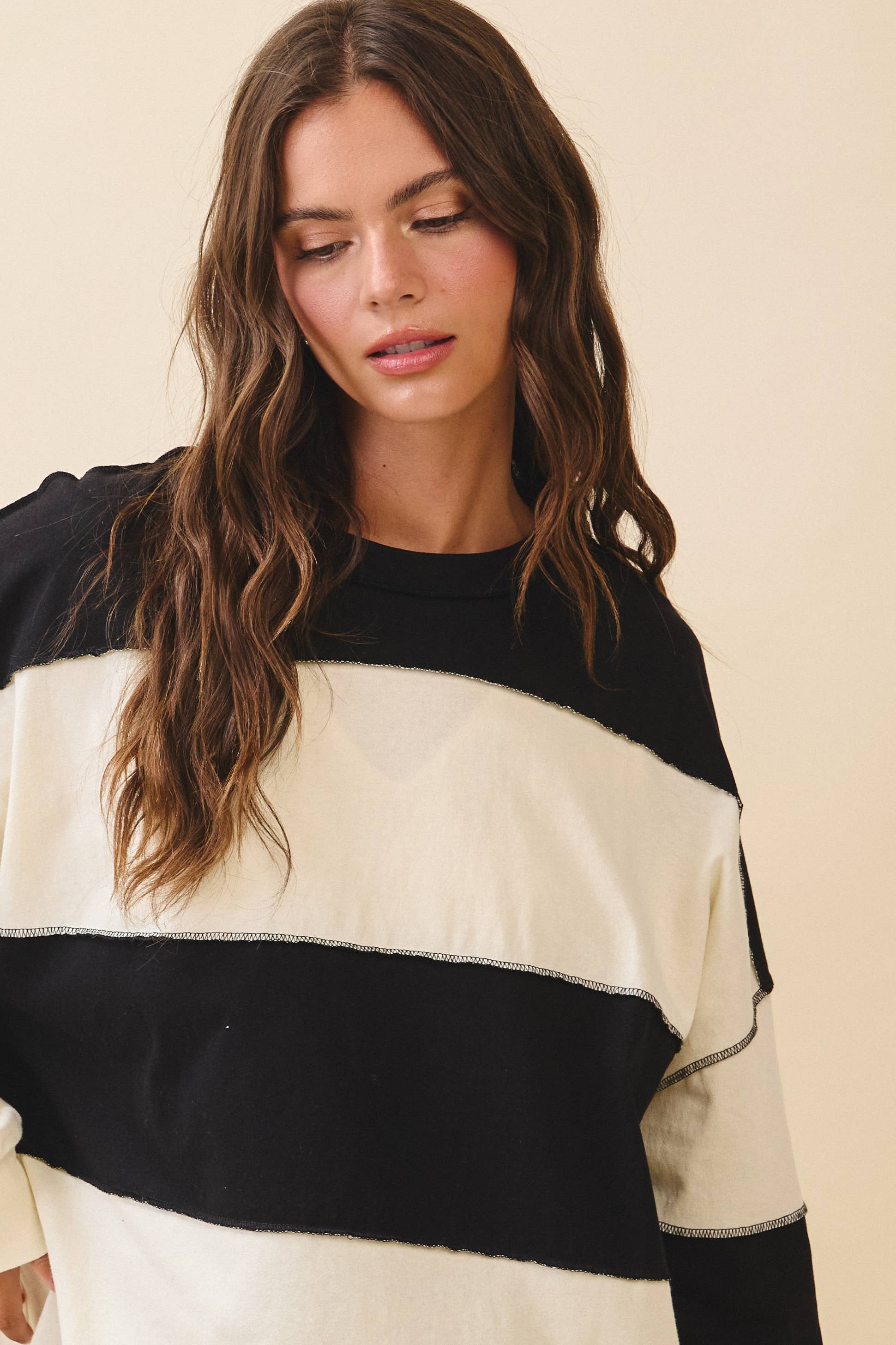 AEMI + CO - Polly Color Block Top