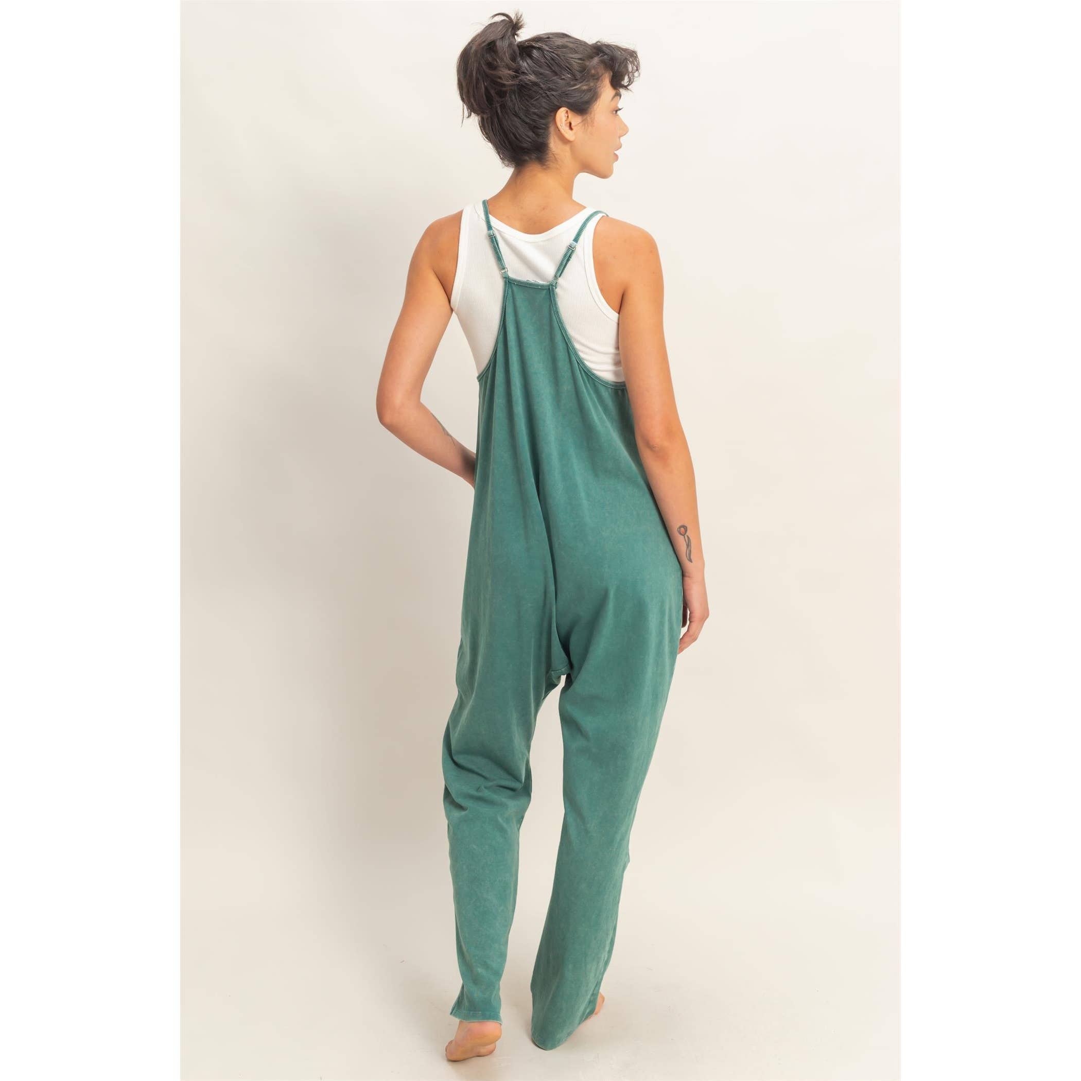 HYFVE - Mineral Wash Spaghetti Strap Jumpsuit