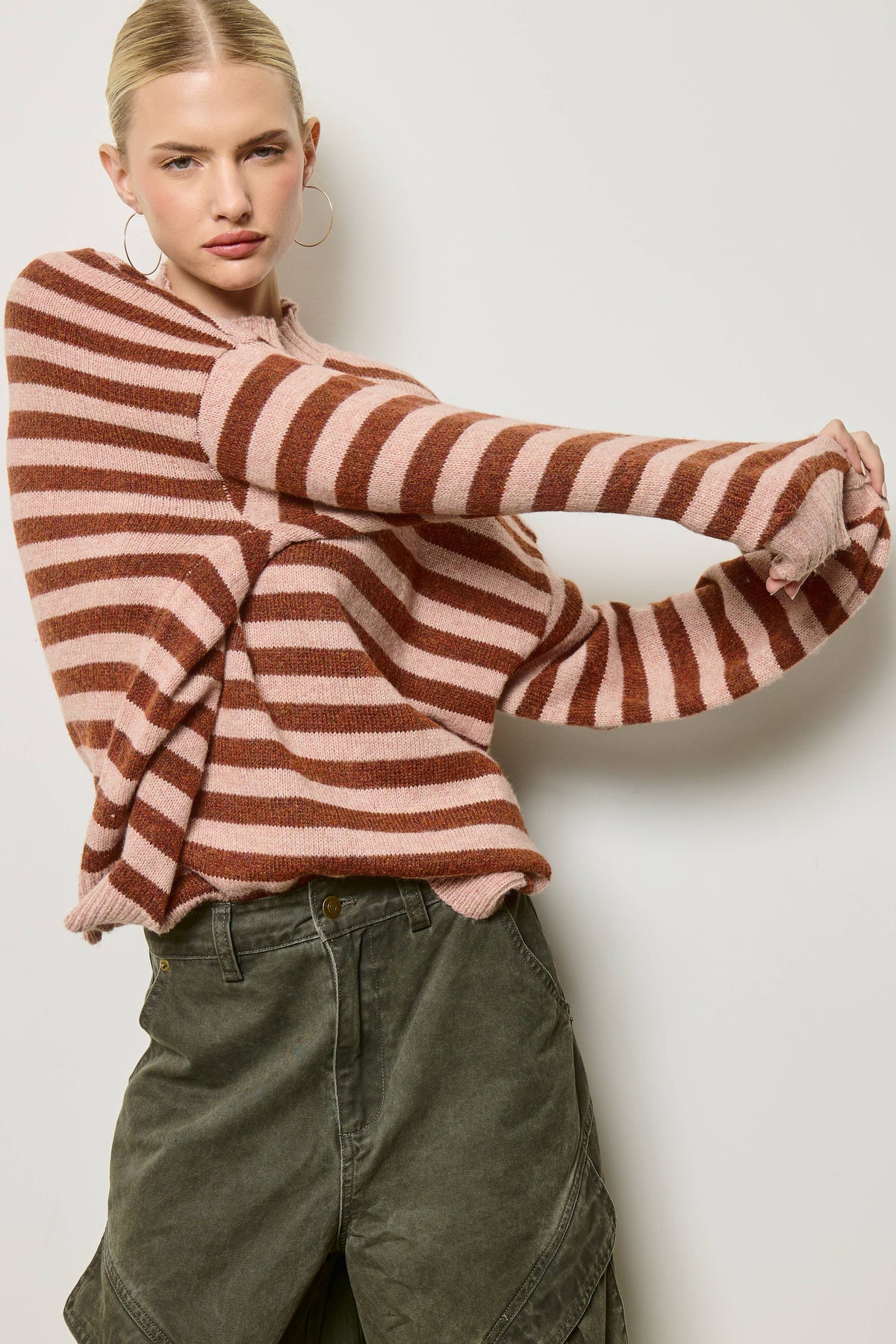 A Slouchy Stripe Sweater