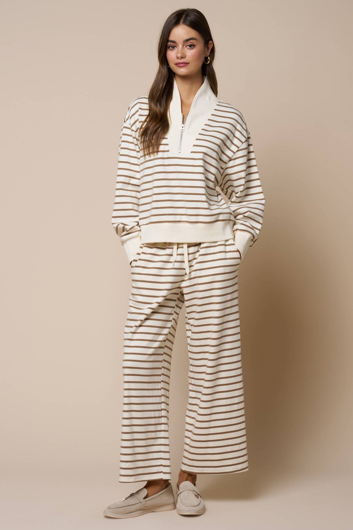 Stripe Drawstring Bottoms