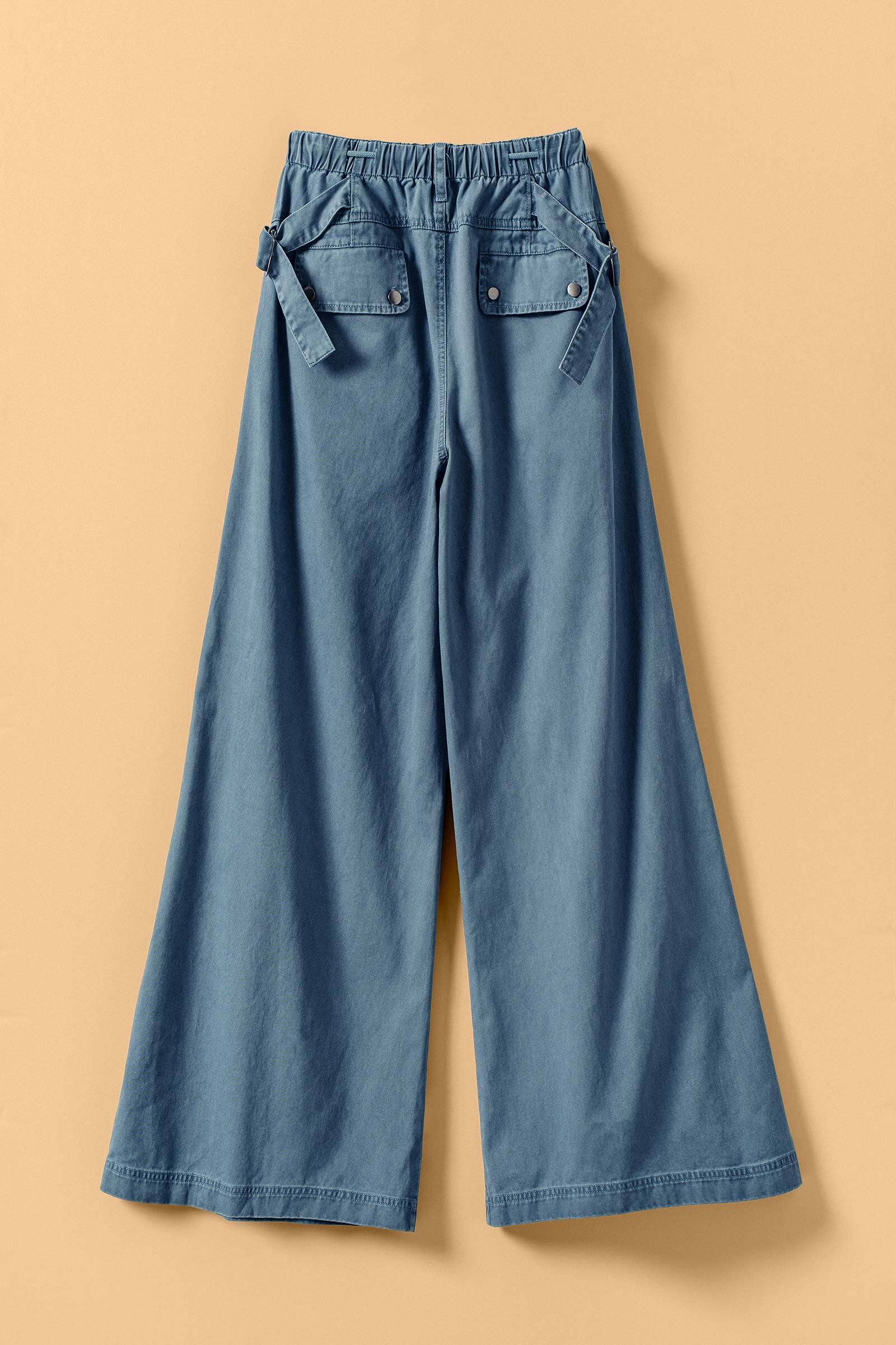 Urban Daizy - Wide-Leg Drawstring Denim Pants