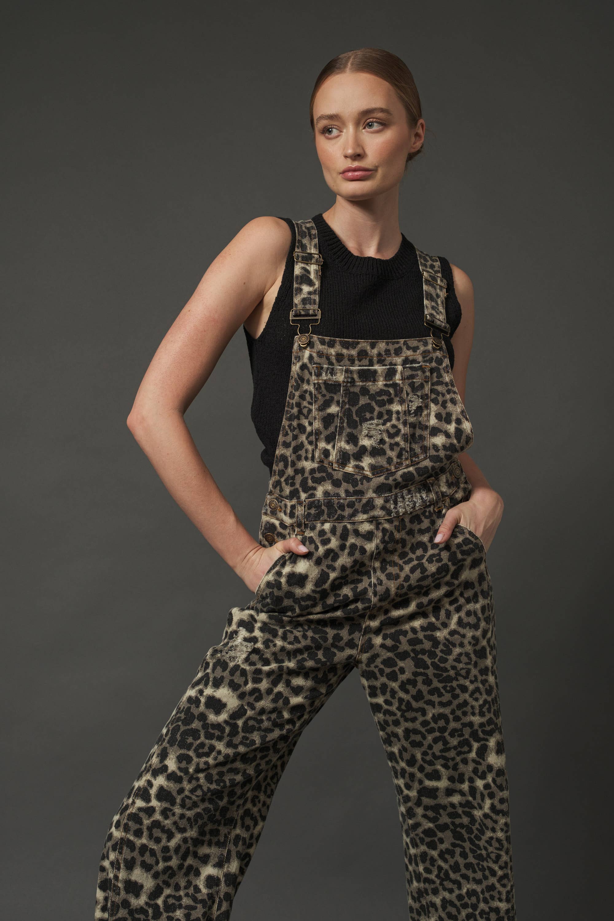 Aaron & Amber - MAP2207 Milly Wide Leg Denim Overall