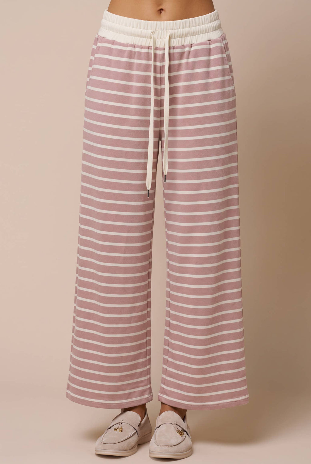 Stripe Drawstring Bottoms