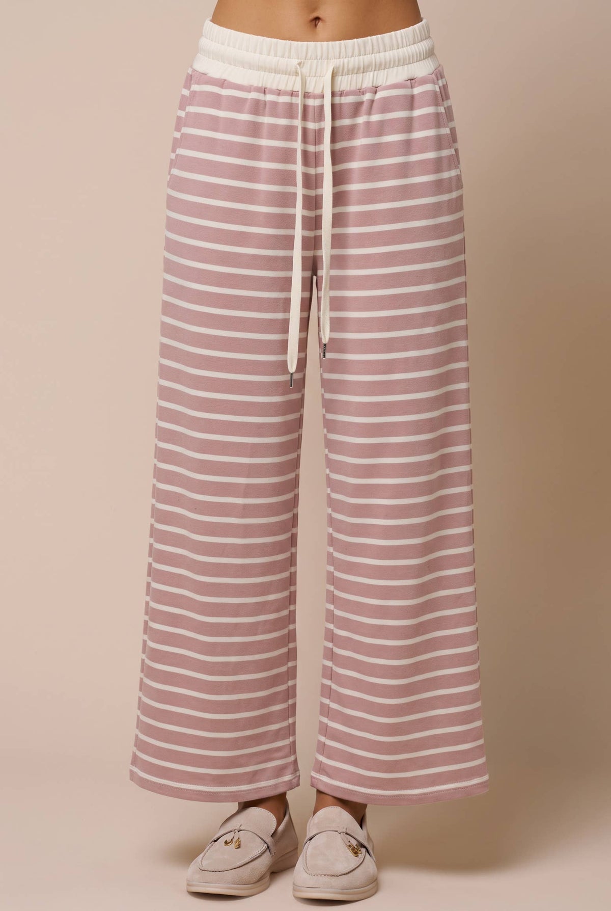 Stripe Drawstring Bottoms