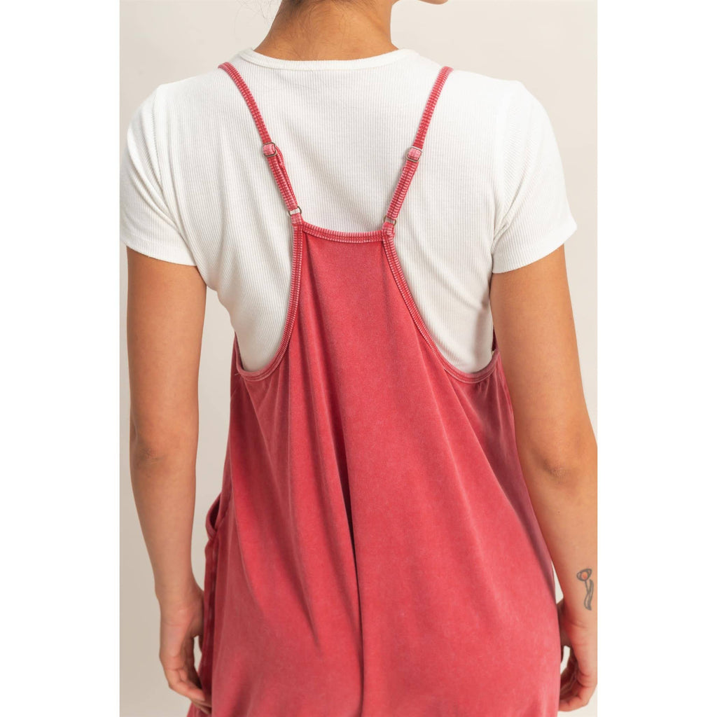 HYFVE - Mineral Wash Spaghetti Strap Jumpsuit