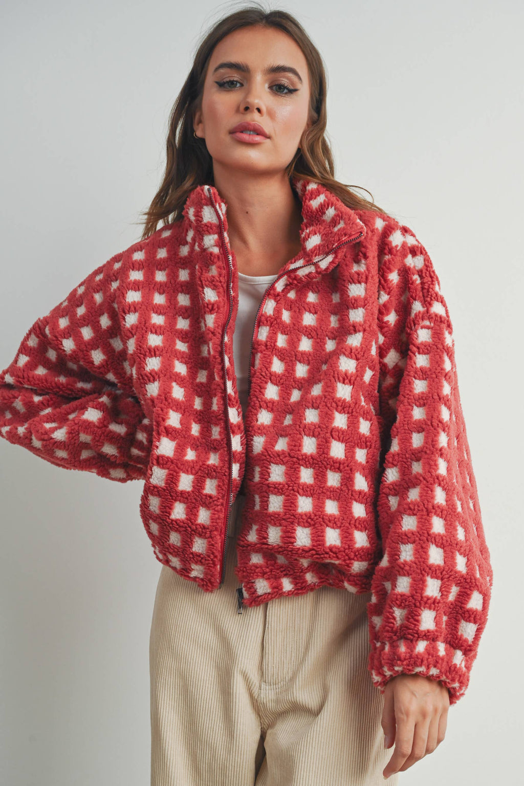 A Breck Check Sherpa