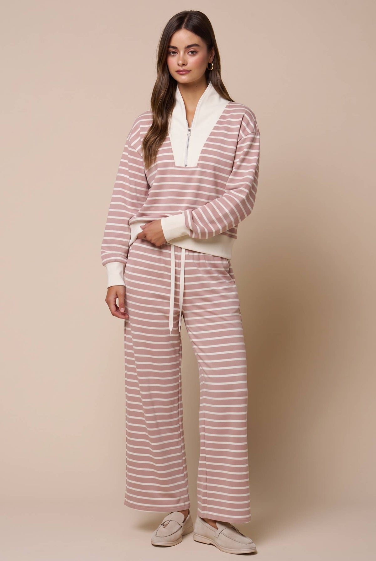 Stripe Drawstring Bottoms