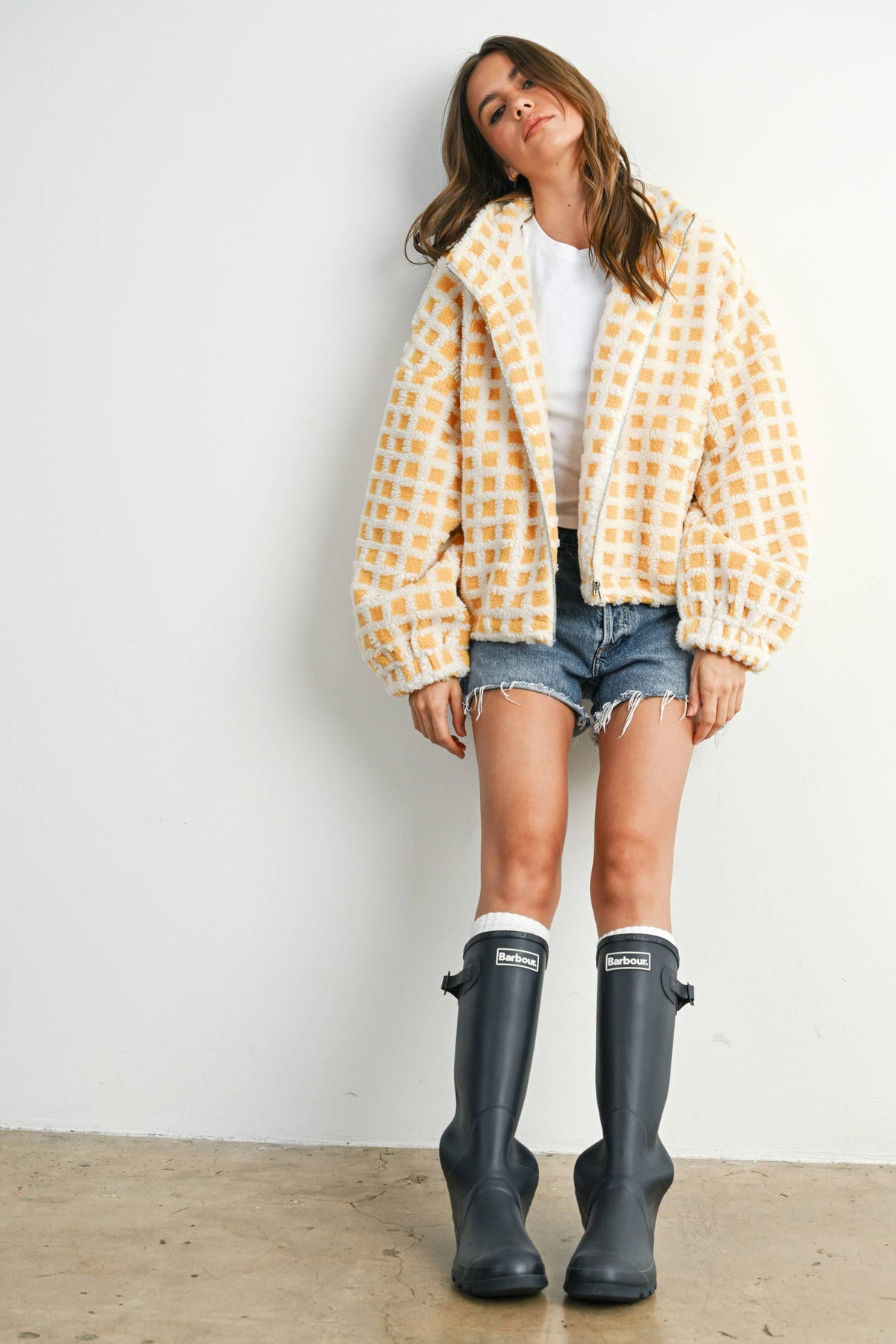 A Breck Check Sherpa