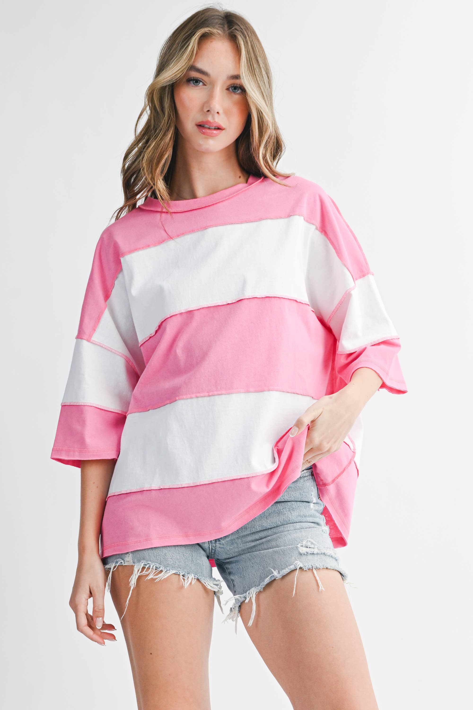 Polly Color Block Top