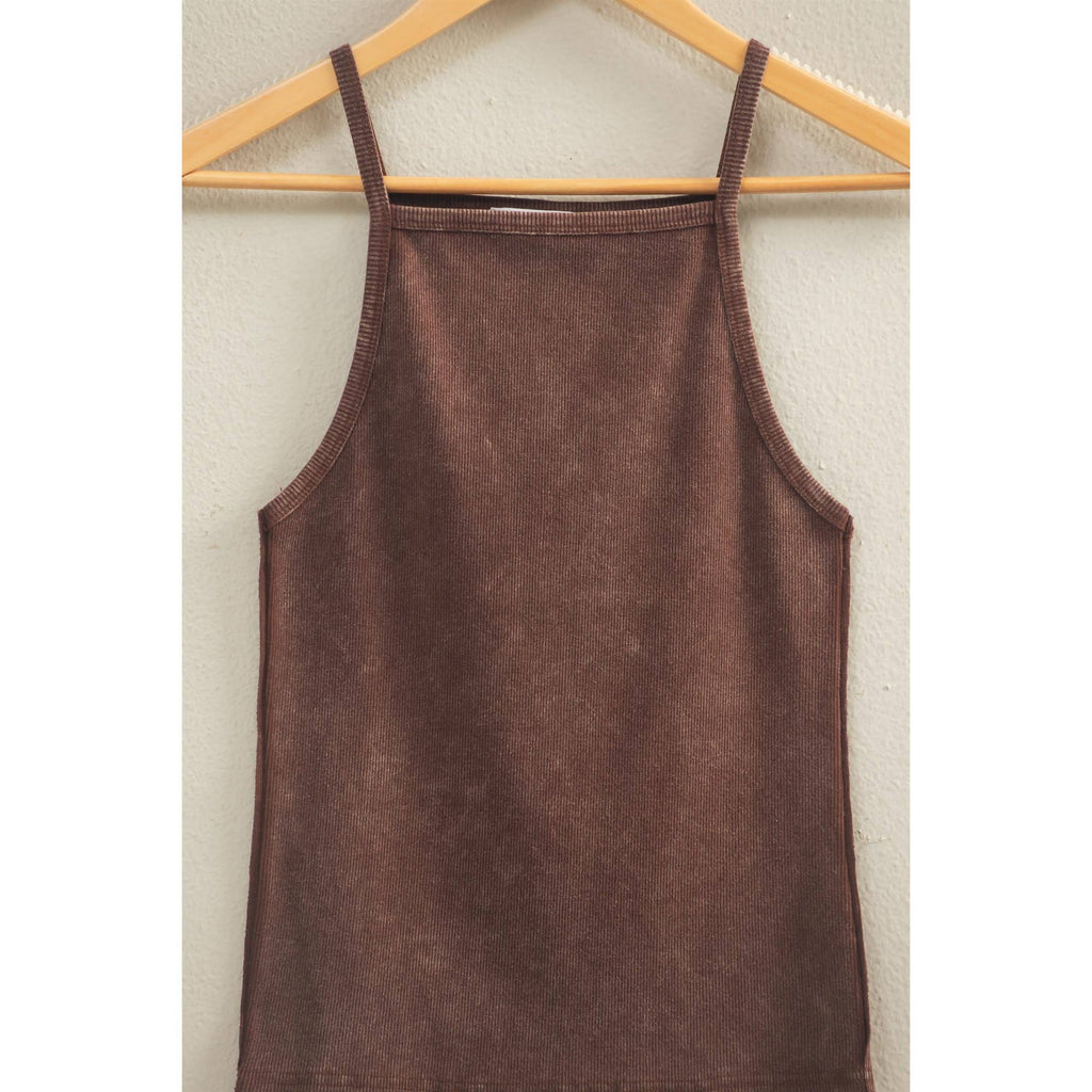 HYFVE - Square Neck Acid Wash Tank Top