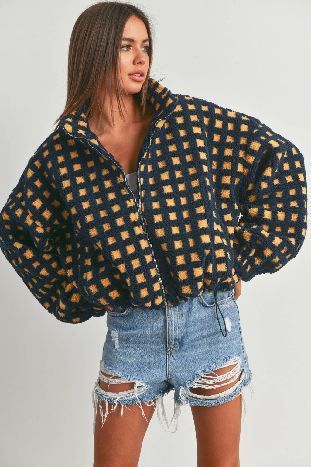 A Breck Check Sherpa