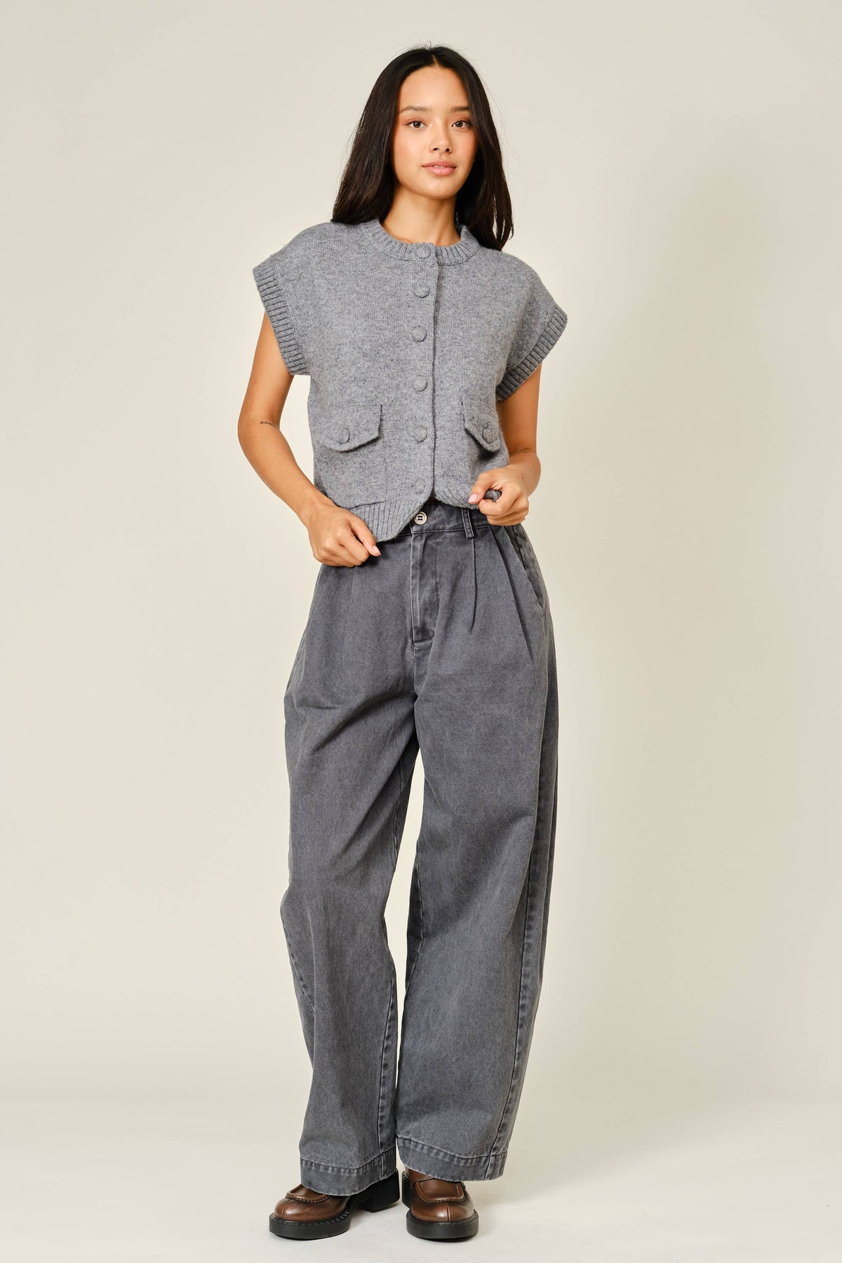 A Favorite Button Down Sweater Vest