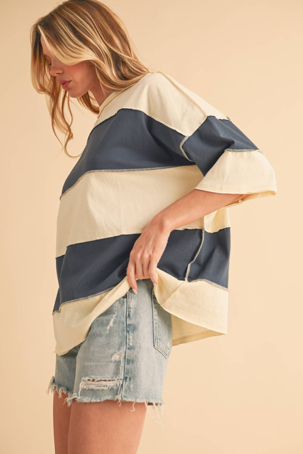 AEMI + CO - Polly Color Block Top