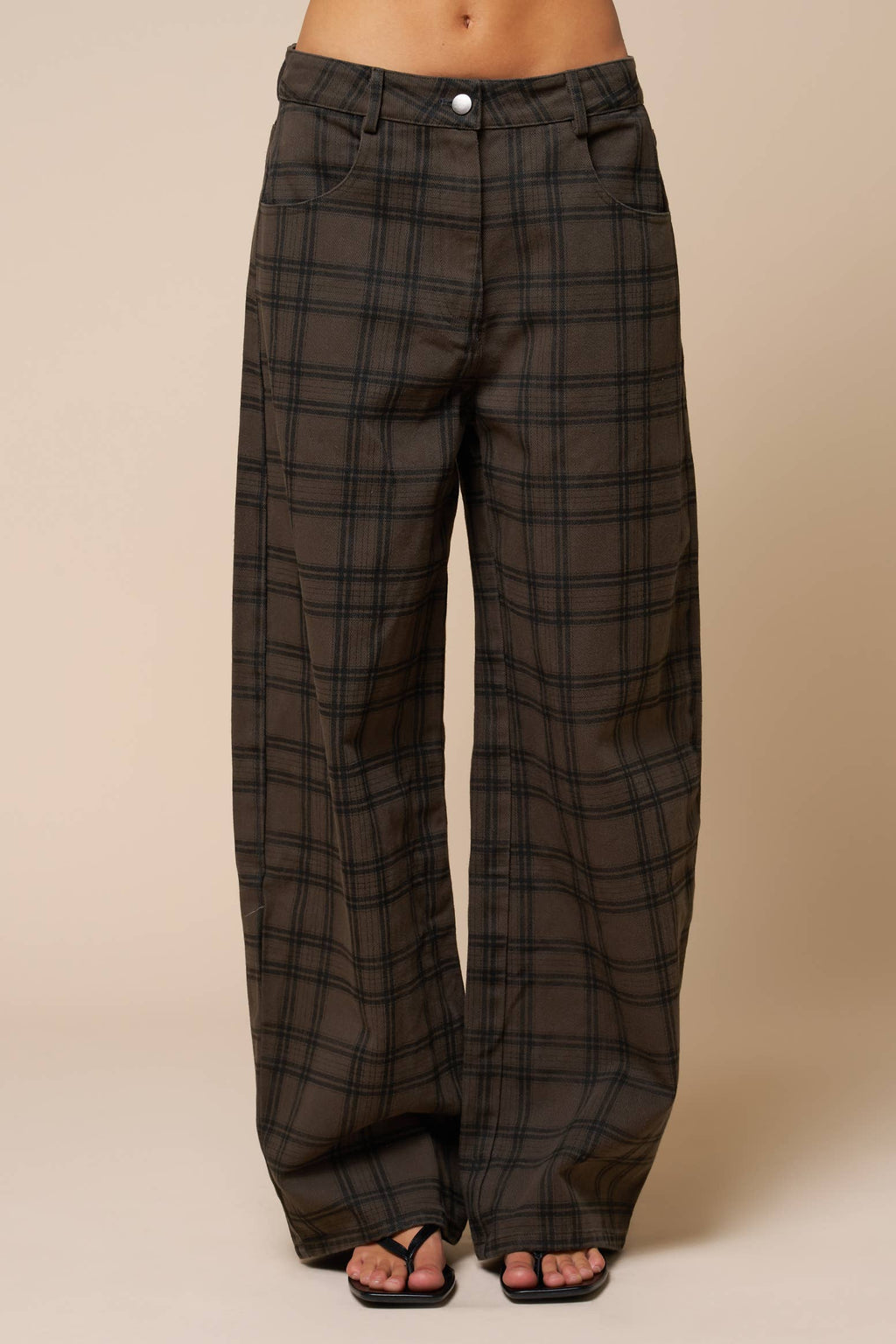 A Favorite Plaid Barrel Pant