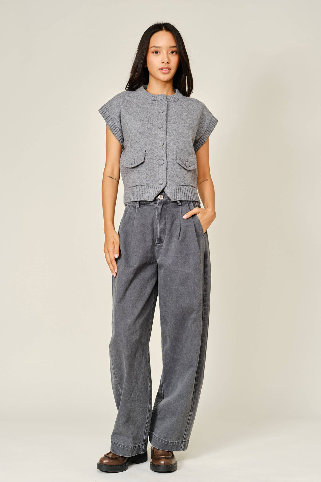 A Favorite Button Down Sweater Vest