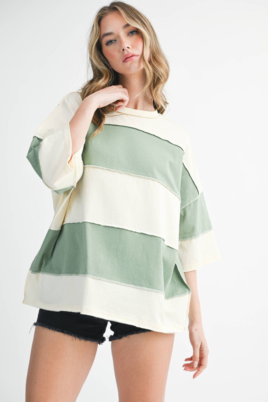 Polly Color Block Top