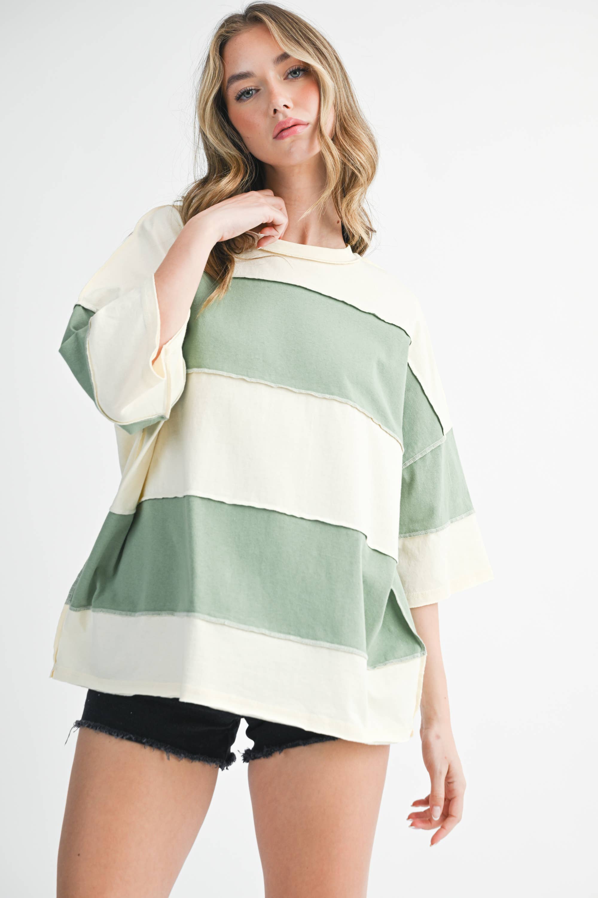 Polly Color Block Top