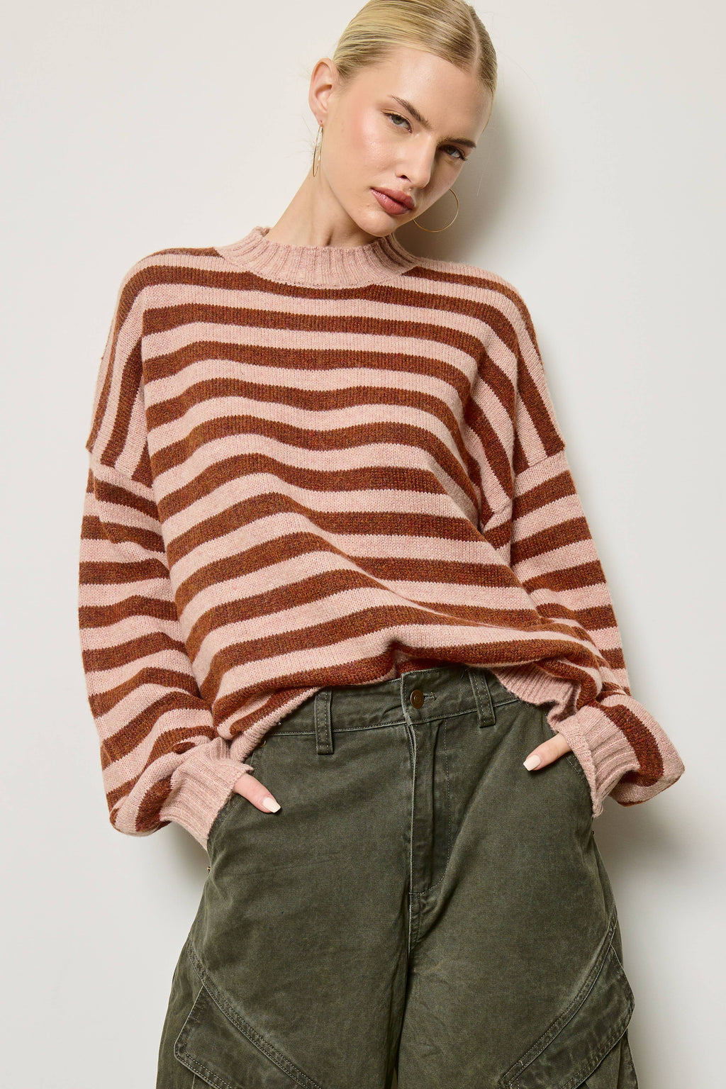 A Slouchy Stripe Sweater