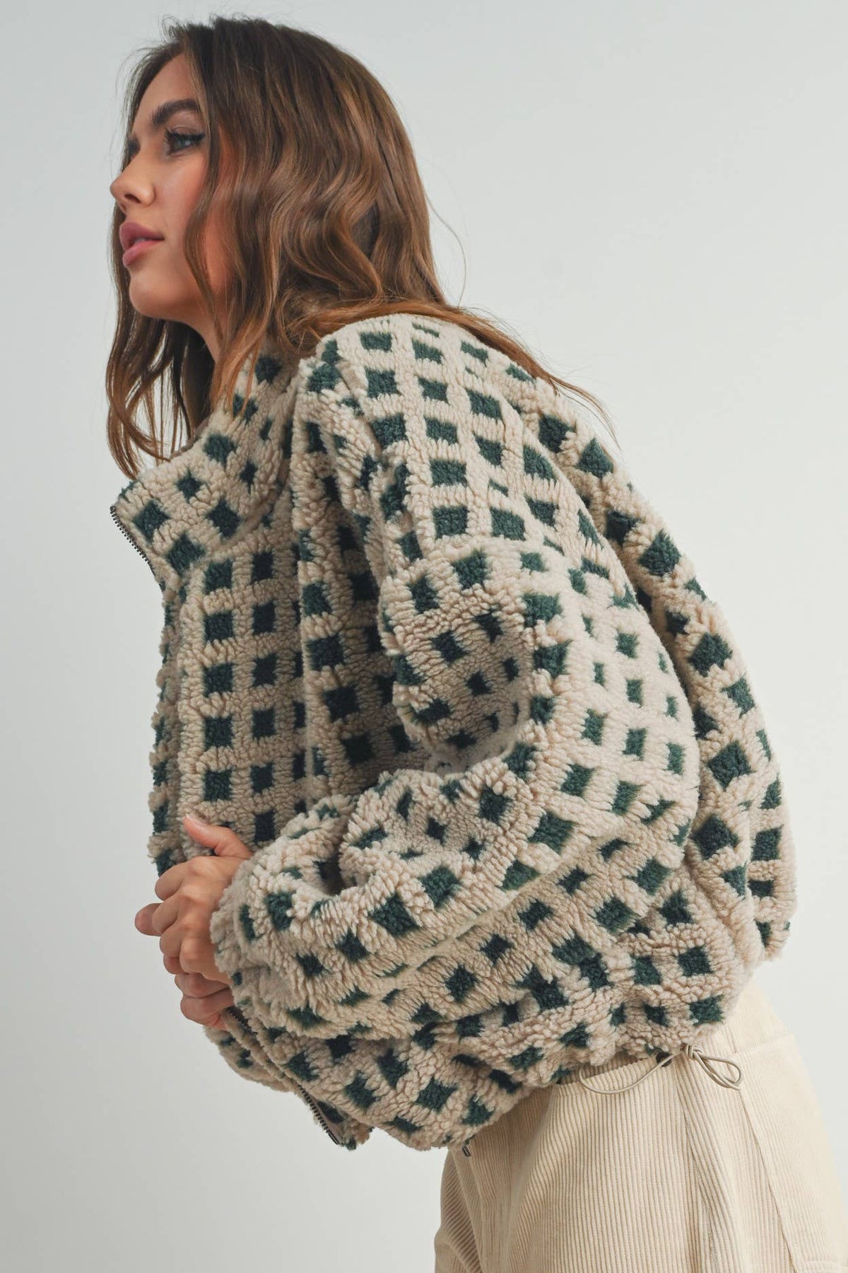 A Breck Check Sherpa