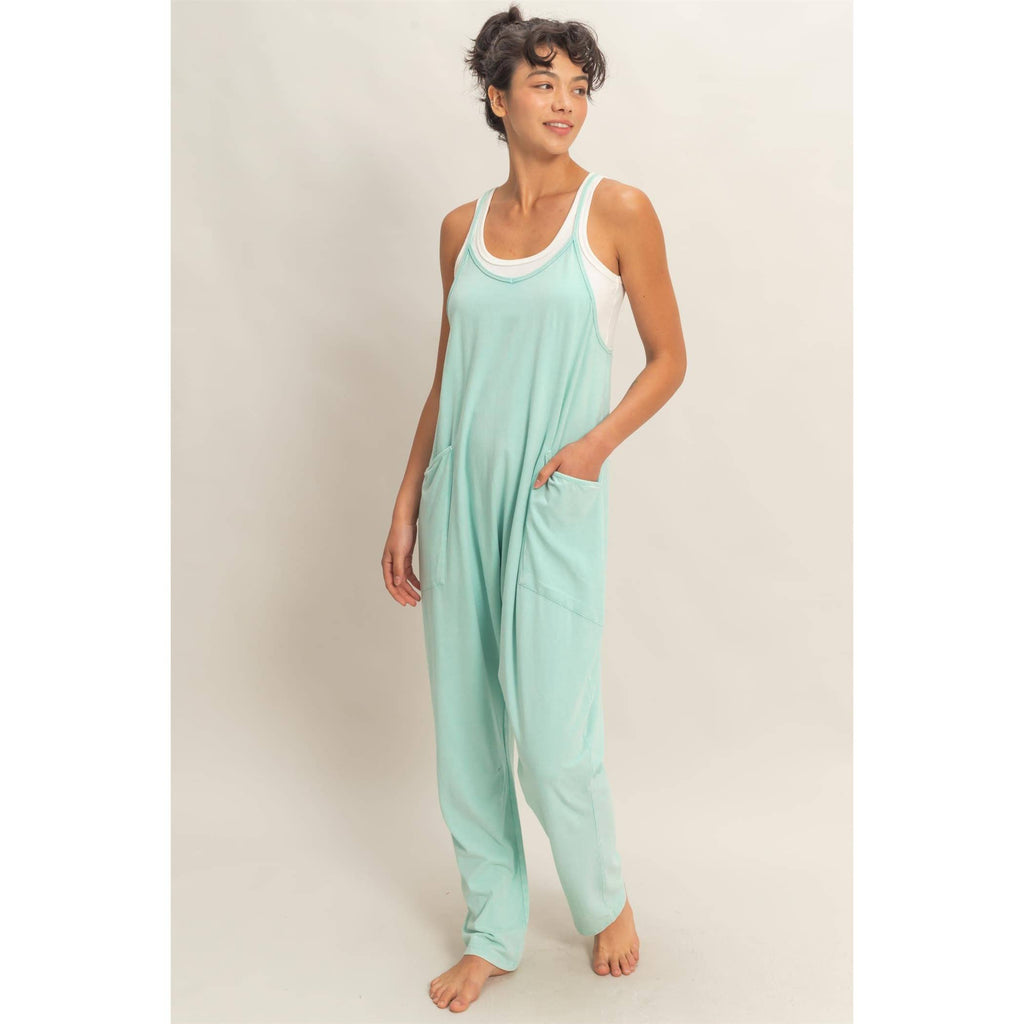 HYFVE - Mineral Wash Spaghetti Strap Jumpsuit