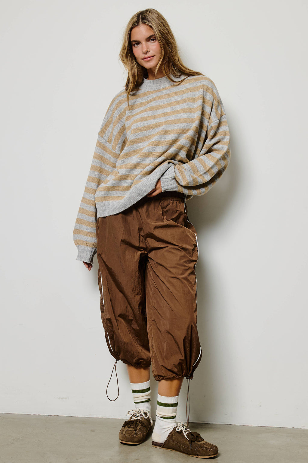 A Slouchy Stripe Sweater