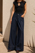 Wide Leg Denim Pants