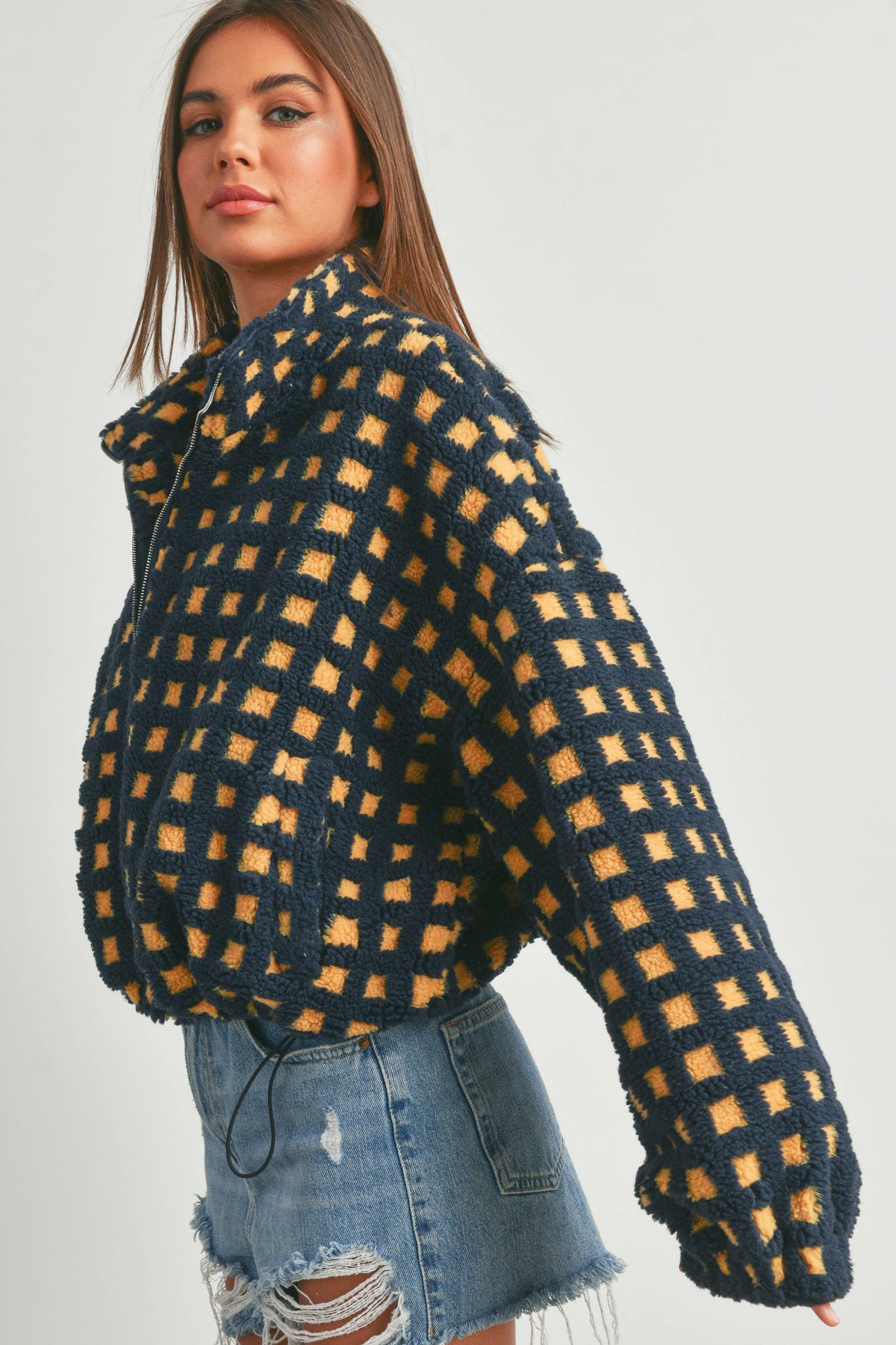 A Breck Check Sherpa