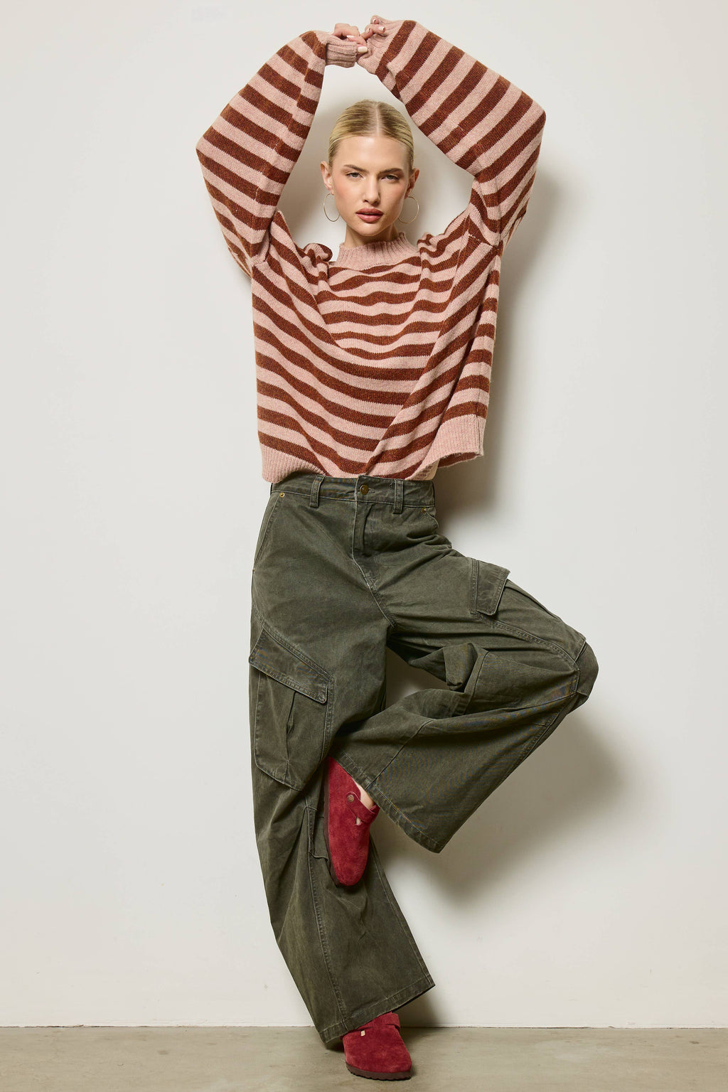 A Slouchy Stripe Sweater