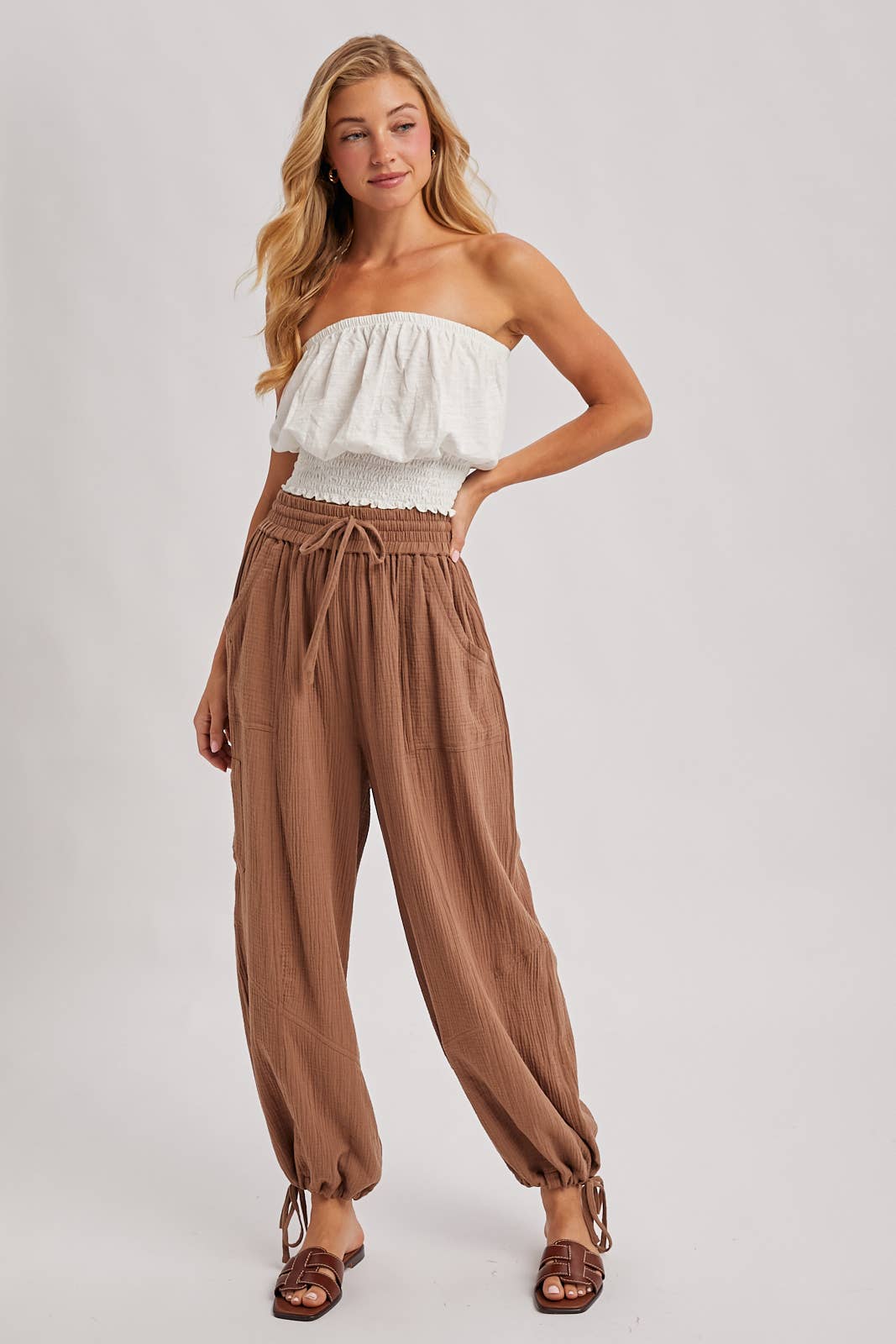 Bluivy - JOGGER HAREM DRAWSTRING PANTS